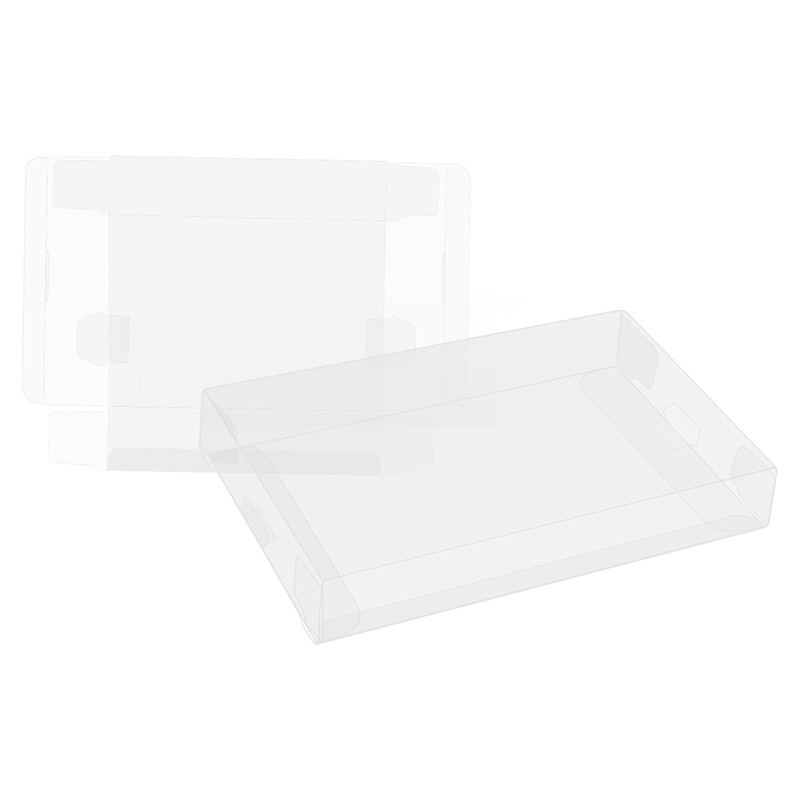 Clear Game Card Cartridge Protective Storage Display Box Cover Sleeve Case for Super SNES PAL Games Case