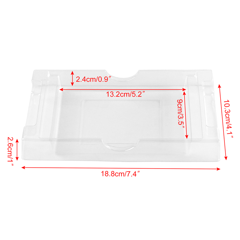 Clear Plastic SFC Cartridge Inlay Super Famicom Inserts Games Inner Tray Replacement Display Case JP Version