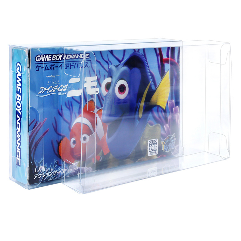 Clear Plastic Game Carts Cartridge Box CIB Display Protector Sleeve Case for Gameboy Advance GBA Cartridge Japanese Games