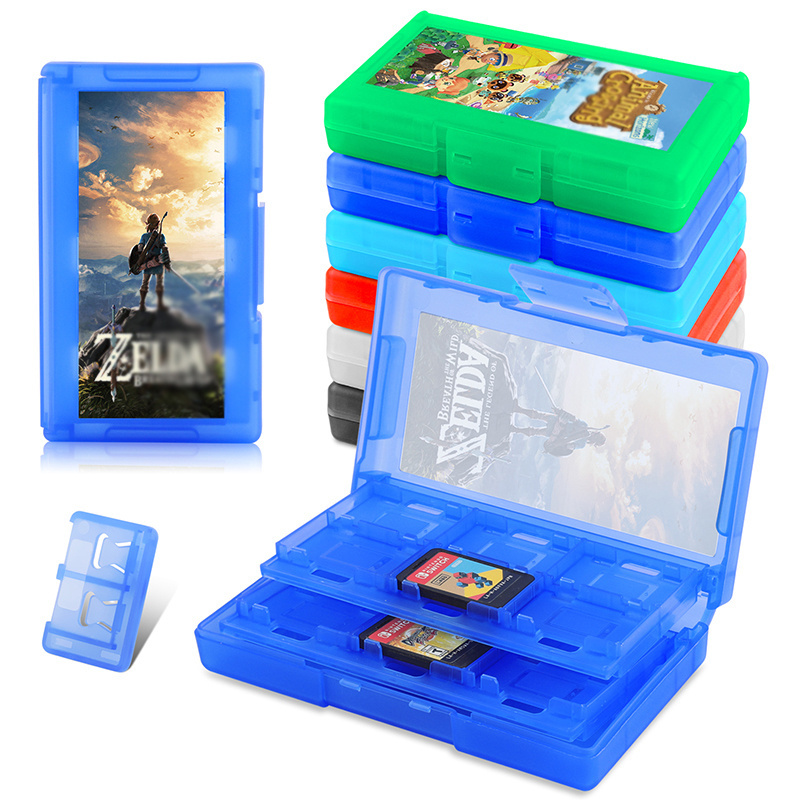 24 in 1 Portable Game Cards Case Shockproof Hard Shell Protective Storage Box for Nintendo Switch OLED NS Switch Cartridge Case