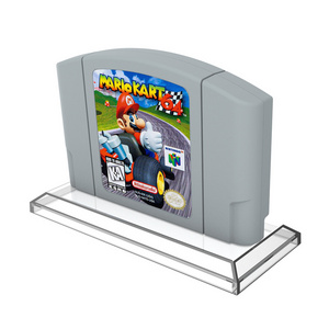 Clear Game Card Display Stand for Nintendo N64 Game Cartridge Game Card Holder