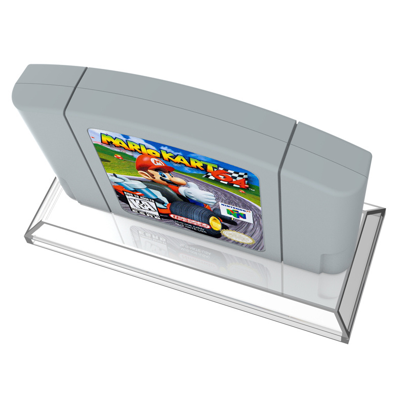 Clear Game Card Display Stand for Nintendo N64 Game Cartridge Game Card Holder