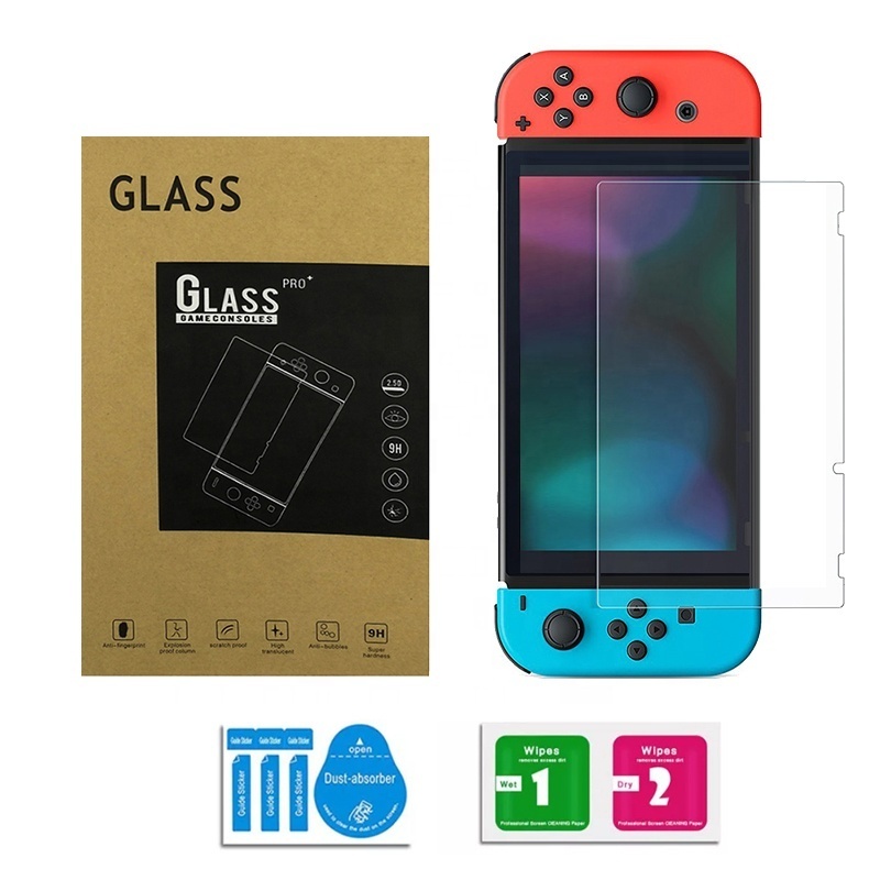 Anti-Fingerprint & Bubble HD Clear 9H Tempered Glass Screen Protector for Nintendo Switch Lite OLED Gaming Console Accessories