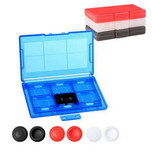 12 in 1 Switch Case Game  OLED Cartridge  Holder Storage Box Organizer  for Switch Lite Games Holder Joystick Cap