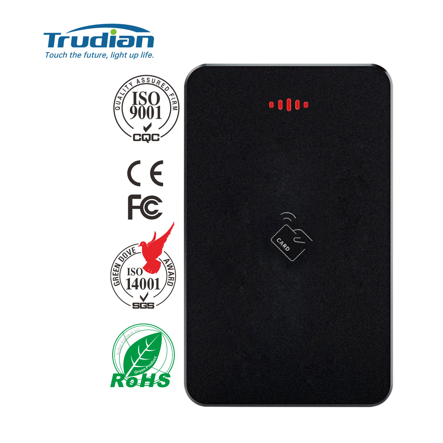 Trudian Wholesale TCP RJ45 interface ABS material lC card waterproof access control reader