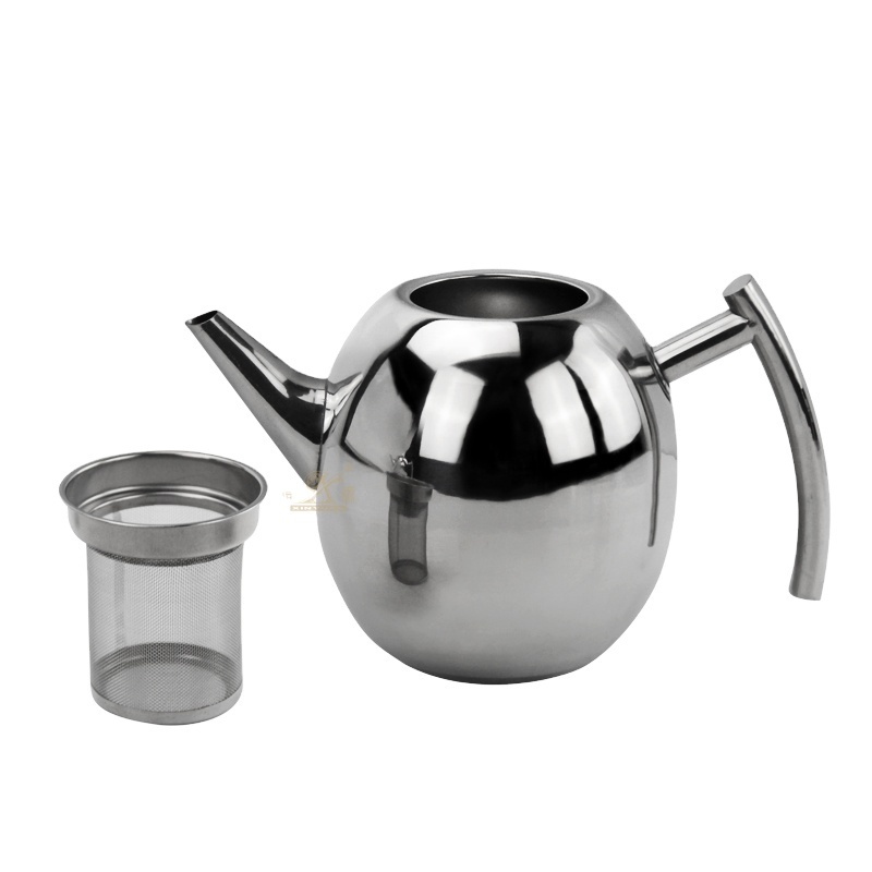 New Design Stainless Steel Water Kettle  Tea Pot With Removable Infuser  For Loose Leaf Tea Herbal Spices