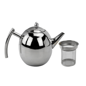 New Design Stainless Steel Water Kettle  Tea Pot With Removable Infuser  For Loose Leaf Tea Herbal Spices