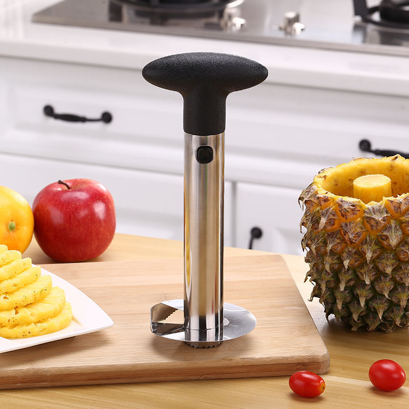 Easy Kitchen Tool Stainless Steel Fruit Pineapple Peeler Corer Slicer Cutter for Easy Core Removal Slicing