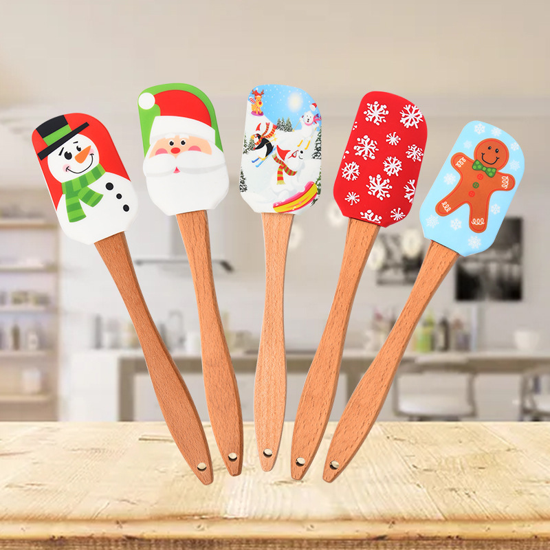 45g Food Grade Pastry Baking Cooking Utensil Butter Spatula 2023 Newest Pattern Kitchen Gadget Cake Tool Silicone Scraper