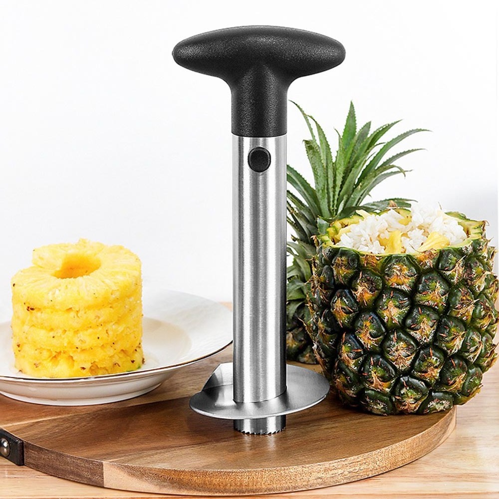 Easy Kitchen Tool Stainless Steel Fruit Pineapple Peeler Corer Slicer Cutter for Easy Core Removal Slicing