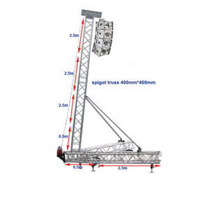 Lighting Free Design Aluminum Tower Line Array Speaker Stand Truss