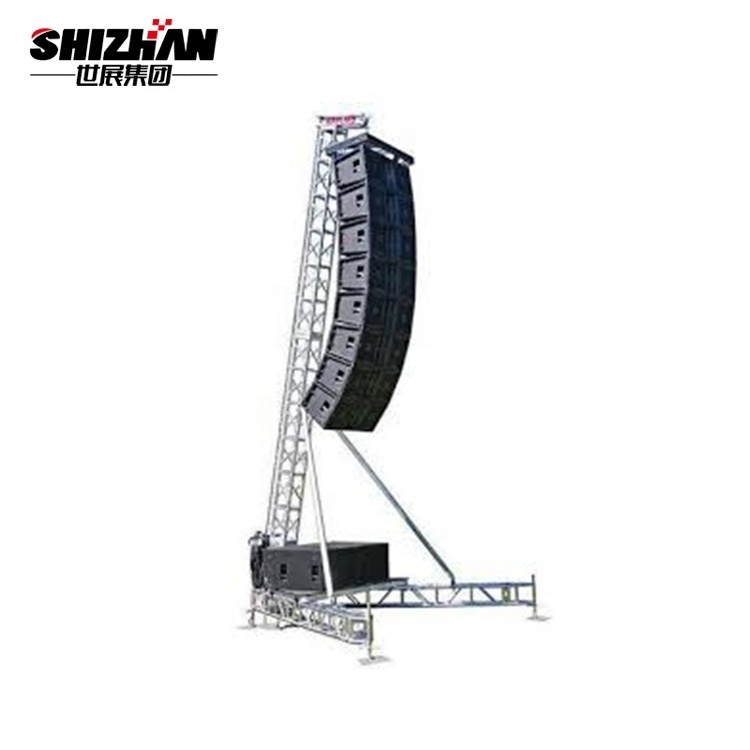 Lighting Free Design Aluminum Tower Line Array Speaker Stand Truss