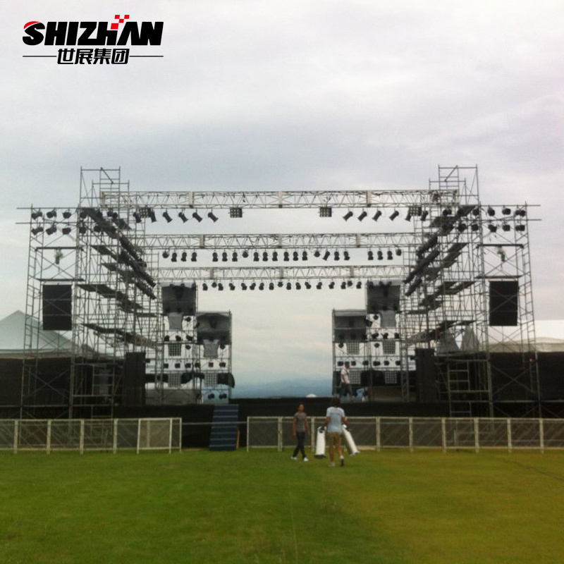 aluminum line array speaker truss stand/mini tower aluminum truss