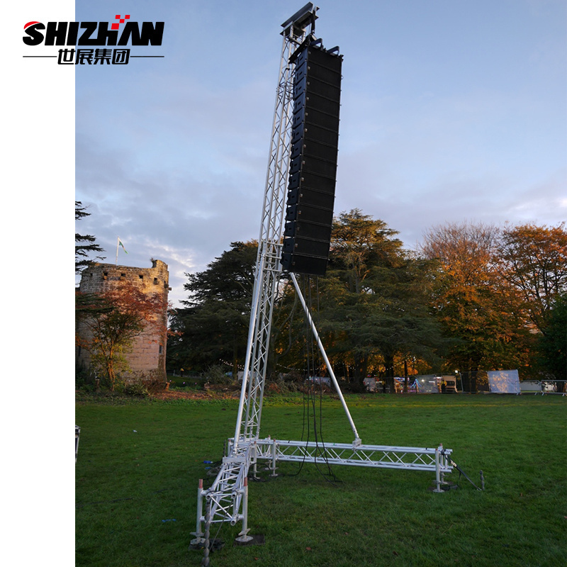 aluminum line array speaker truss stand/mini tower aluminum truss