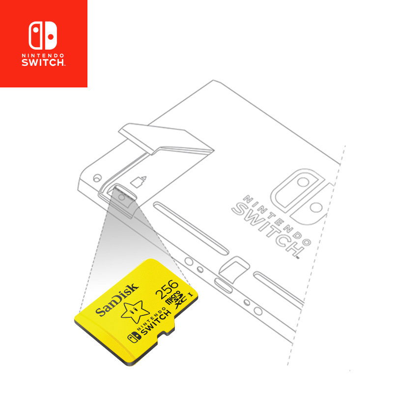 100% original sandisk memory card 256gb Switch SD Card SDSQXAO for Nintendo Switch Memory card