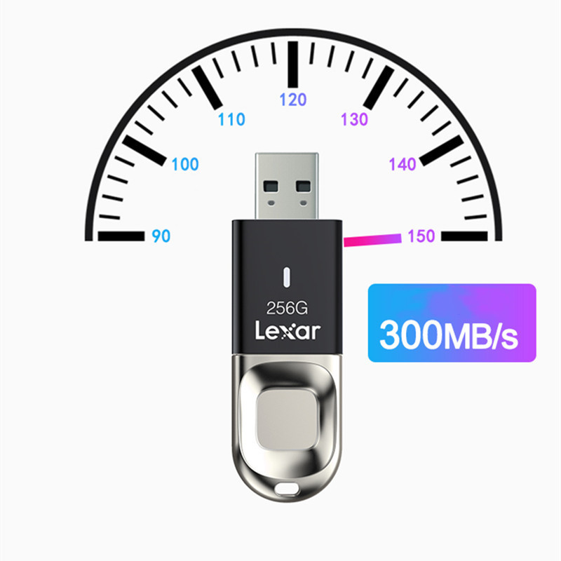 Wholesale Lexar Jumpdrive Fingerprint Encryption F35 USB 3.0 Memory Flash Drives Key Mini Pendrive