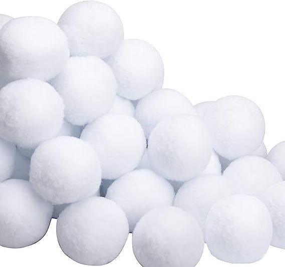 Snowballs for Kids Indoor Snowball Fight Balls Artificial Snowballs for Indoor and Outdoor Snow Fight Christmas Tree Decorations