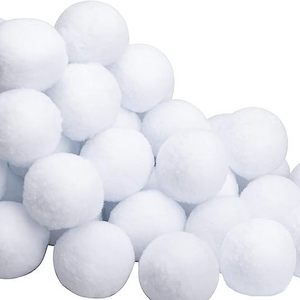 Snowballs for Kids Indoor Snowball Fight Balls Artificial Snowballs for Indoor and Outdoor Snow Fight Christmas Tree Decorations