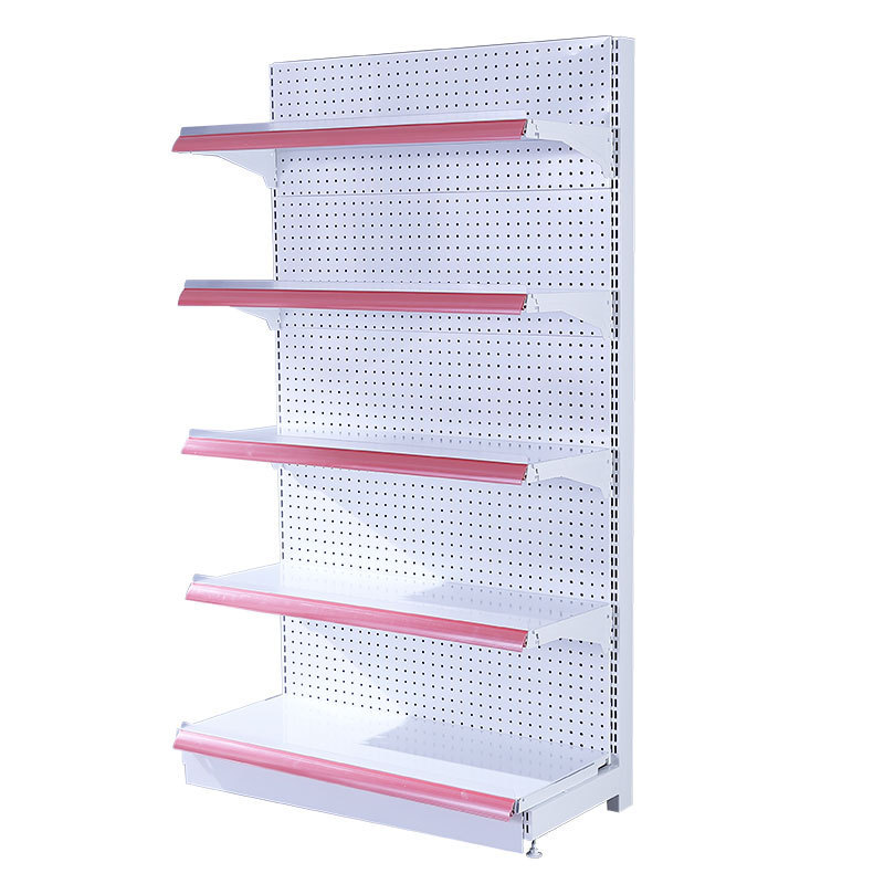 Customized Retail Display Wholesale Shelf Shop Gondola Shelving Units Supermarket Store Racks