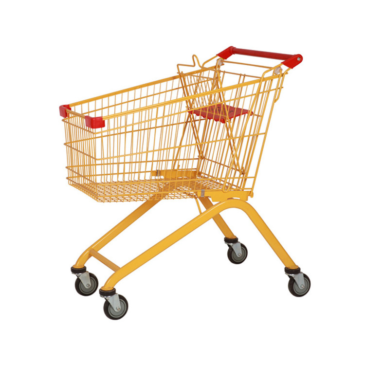 Grocery Shopping Carts Supermarket Retail 4 Wheels Shopping Trolley for Adult