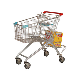 Grocery Shopping Carts Supermarket Retail 4 Wheels Shopping Trolley for Adult