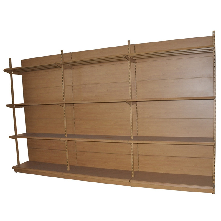 Super Market Display Gondola Wooden Supermarket Shelf For Convenience Store