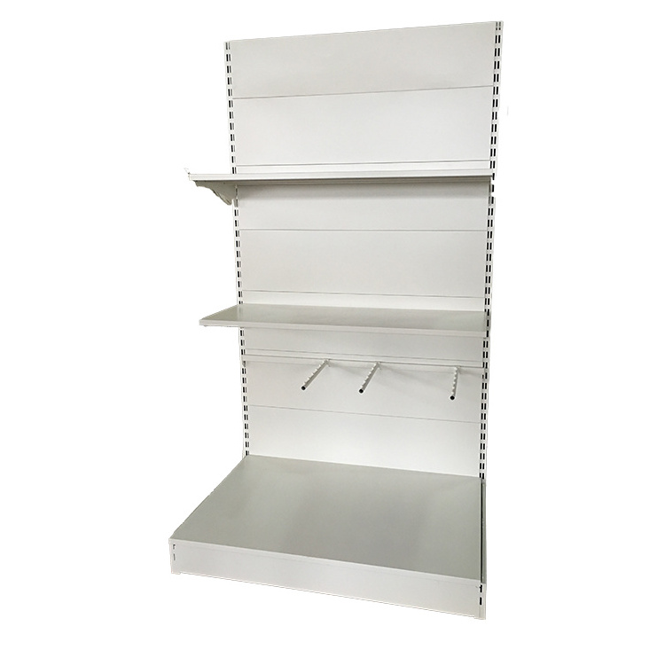 Quality Assurance Single Side Powder Cosmetic Store Commercial Display Shelf Gondola Shelves Hardware Store