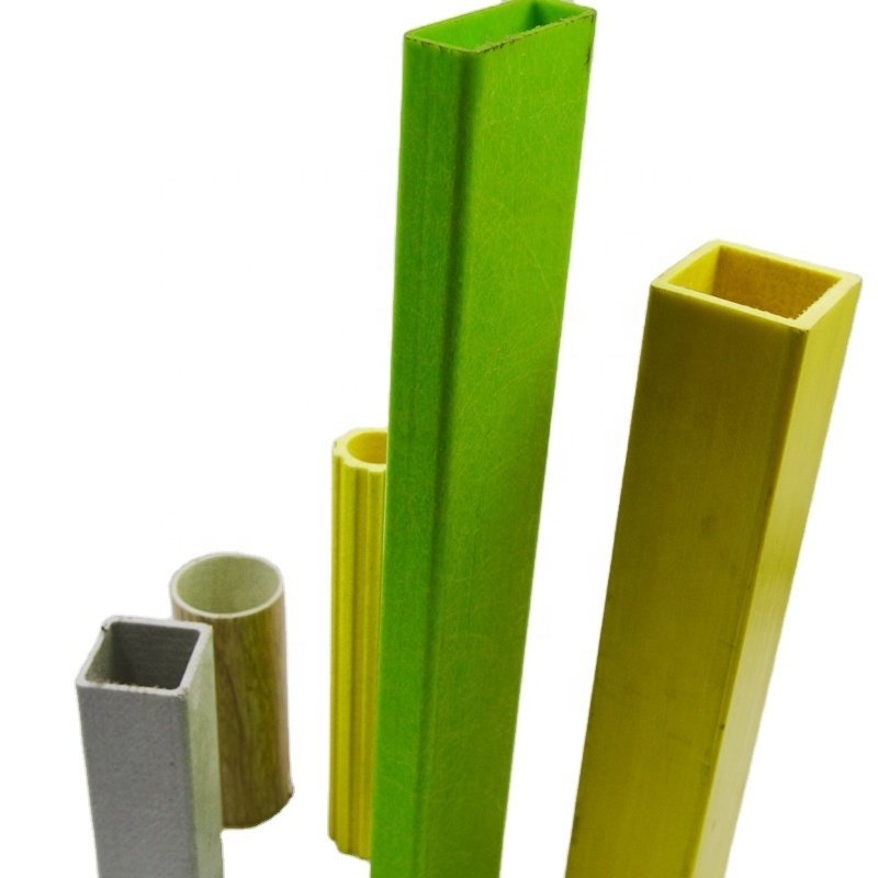 15mm20mm25mm High strength pultruded square glassfiber tube /FRP perpendicular fiber glass pipe tube