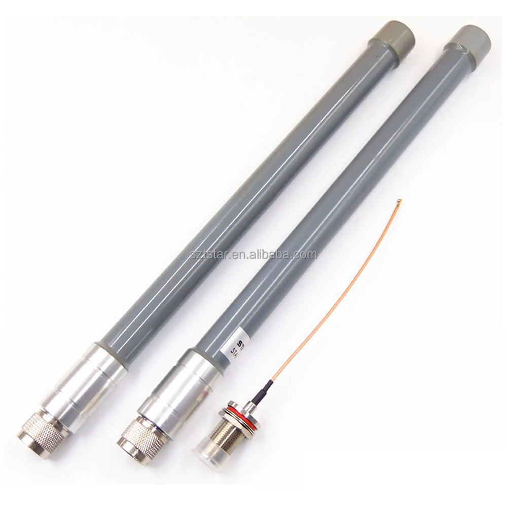 fiberglass pole antenna assembly for Vertical or Dipole Project with Fiberglass Tubing and Stainless Steel Clamps