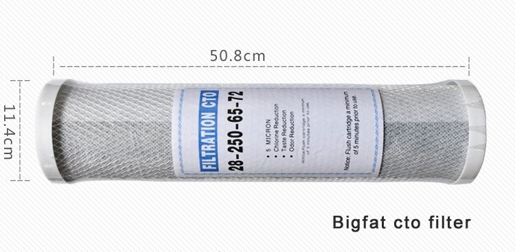 CTO Carbon Block Water Filter Cartridge For Water Purifier