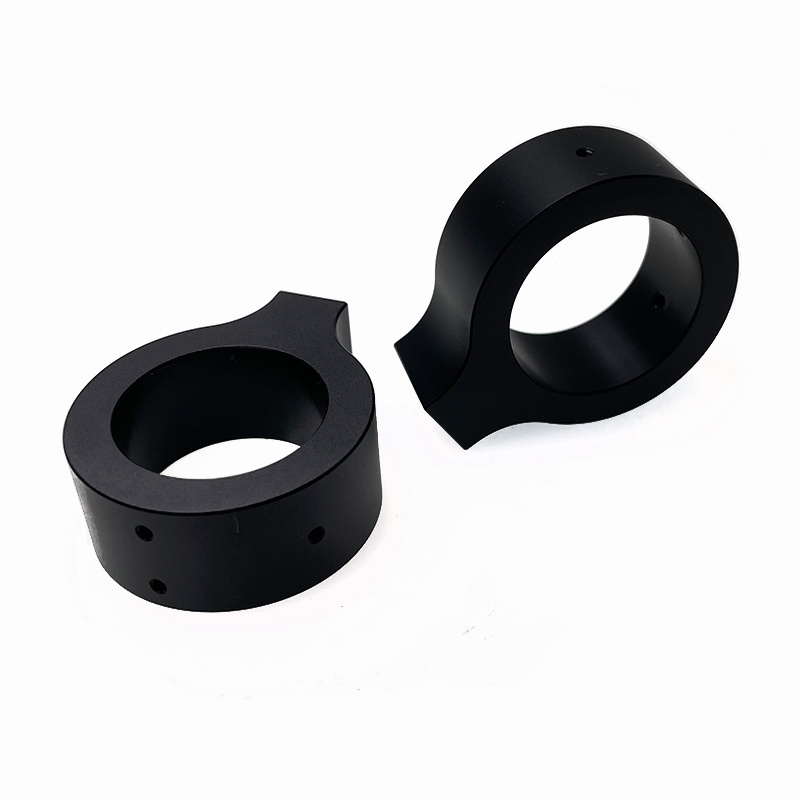 Custom Black Silk Anodized Aluminum 3030 3060 6063 7075 CNC Lathe Milling Turning Machining Alu Pieces Industrial Parts