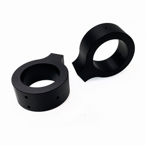 Custom Black Silk Anodized Aluminum 3030 3060 6063 7075 CNC Lathe Milling Turning Machining Alu Pieces Industrial Parts