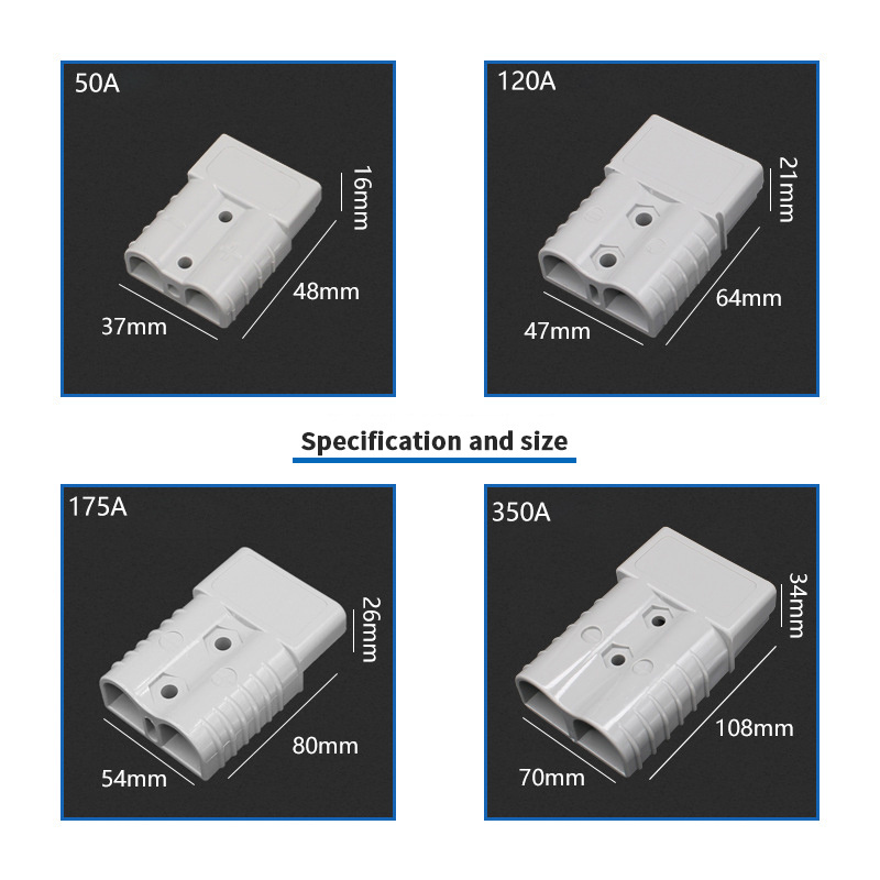 Andersons connector 50A 120A 175A 350A 600V Battery Connector Gray andersons plug male female SB50 SB120 SB175 SB350