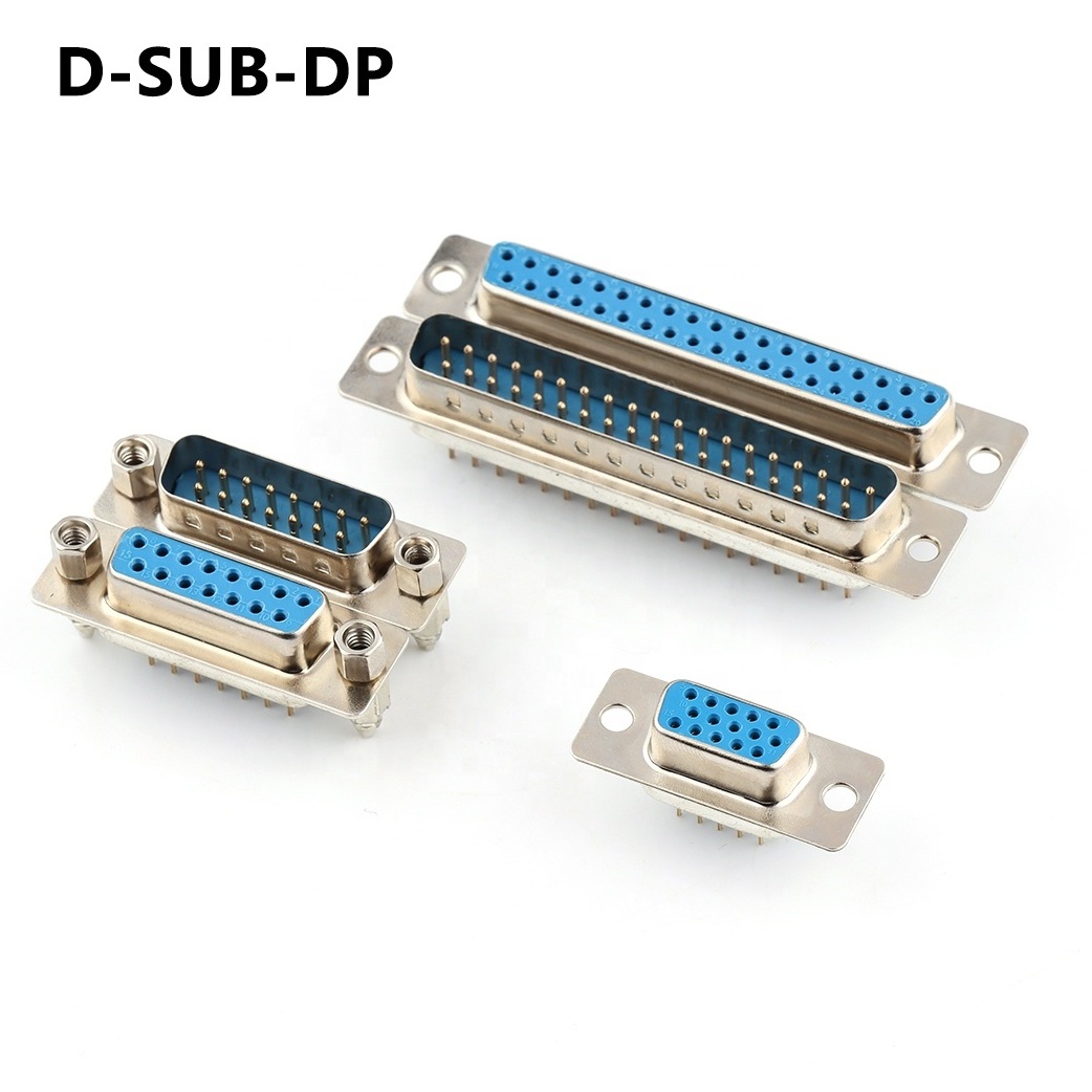 PCB Mount DSUB Connector 9/15/25/37 Pins RS232 DR HDR DVI DB9/DB15/DB25/DB37 Male Female Solder/Screw Vga D-SUB RS232 Connector