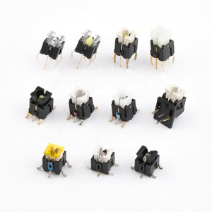 insert hole led illuminated tactile switch 6*7.2/6*9/7*7/8*8/12*12 mm illuminated led tact switch without lid