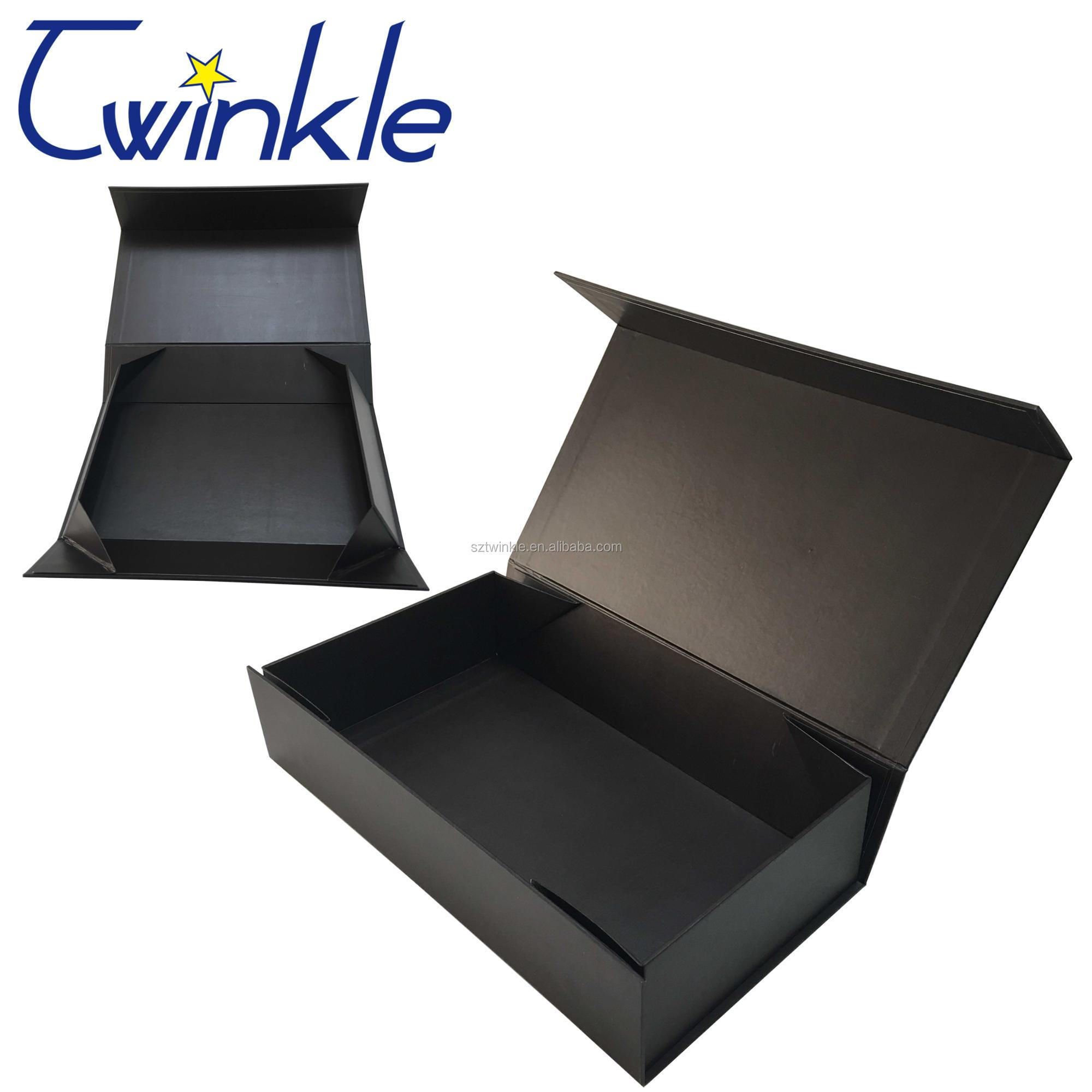 Customized magnetic paper folding foldable cardboard storage box Color Gift Box