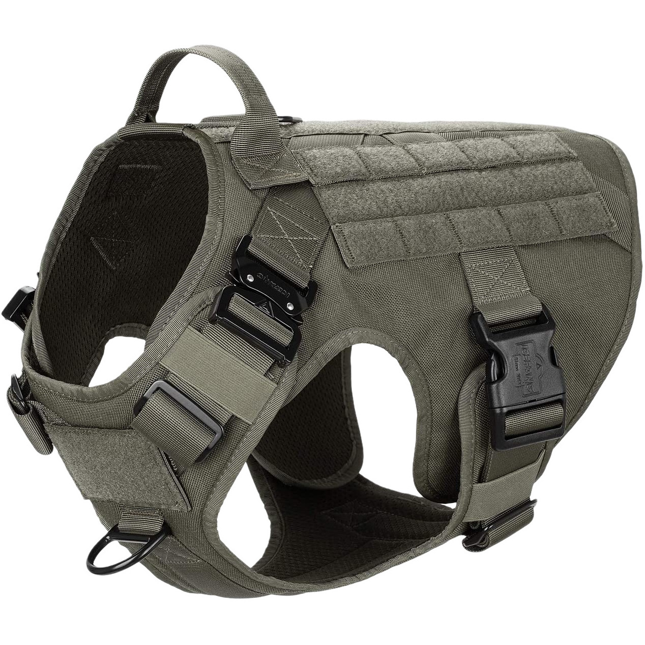 Dog Harness Best Lightweight Durable K9 Training Tactical Metal Buckle Working Molle Backpack Dog Vest Harness