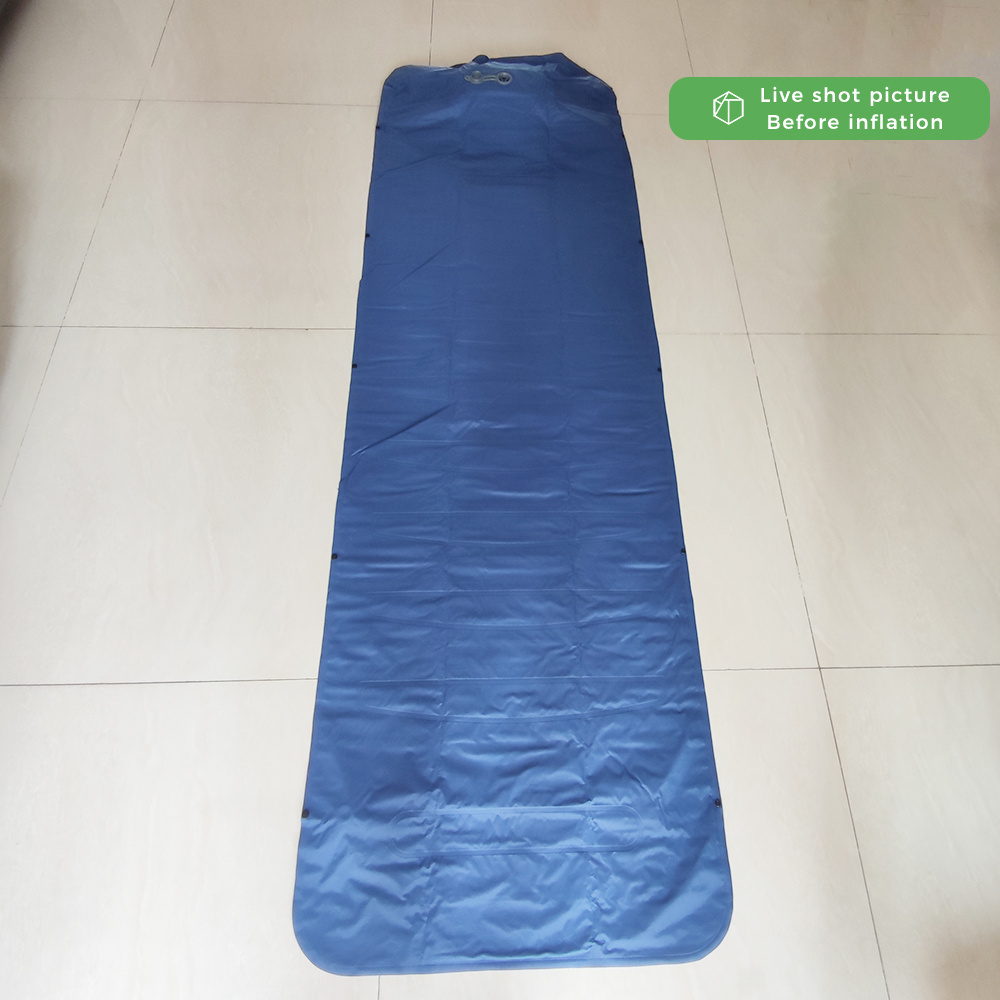 Sleeping Pad Foldable Thickening Self-Inflating Tent Portable Lightweight Hiking Camping Inflatable Sleeping Pad with Pillows