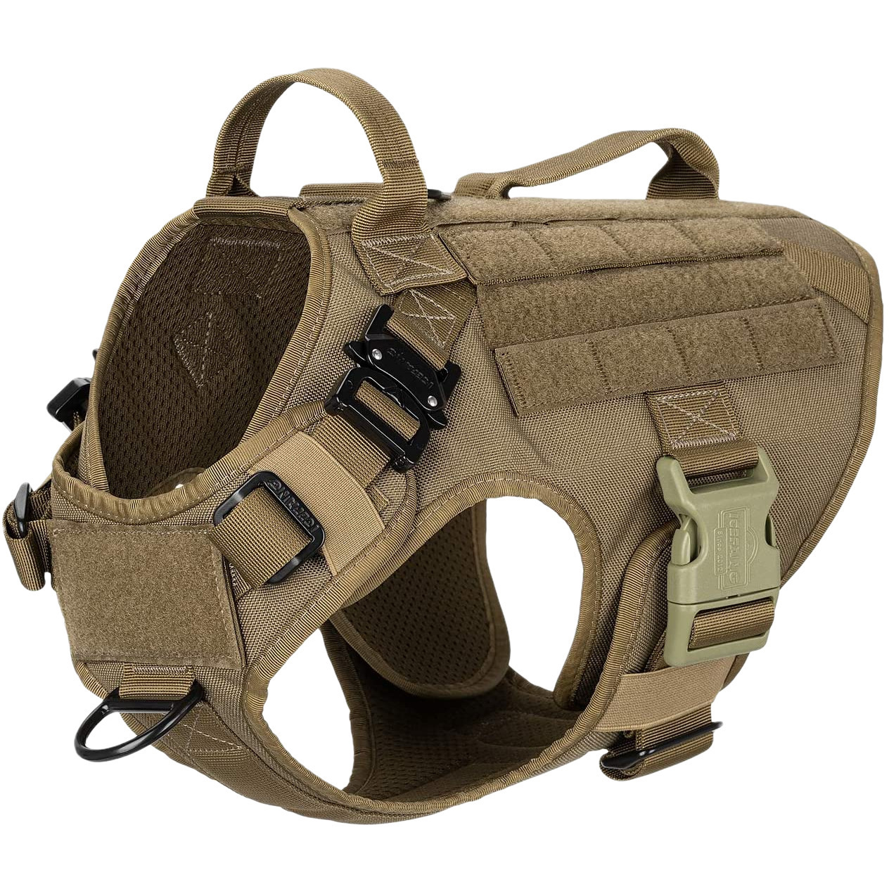 Dog Harness Best Lightweight Durable K9 Training Tactical Metal Buckle Working Molle Backpack Dog Vest Harness