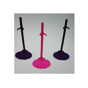 hot sale colorful 17cm high plastic doll stand for mannequin