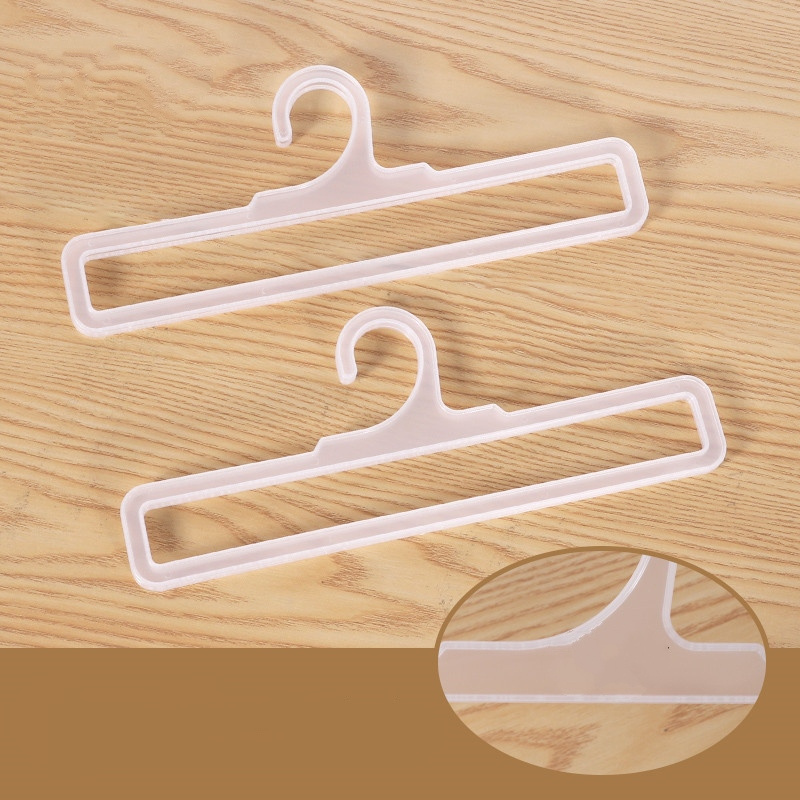 29.5cm Supermarket Hanger Plastic Transparent Towel Hanger Hijab Shawl Scarf Hanger