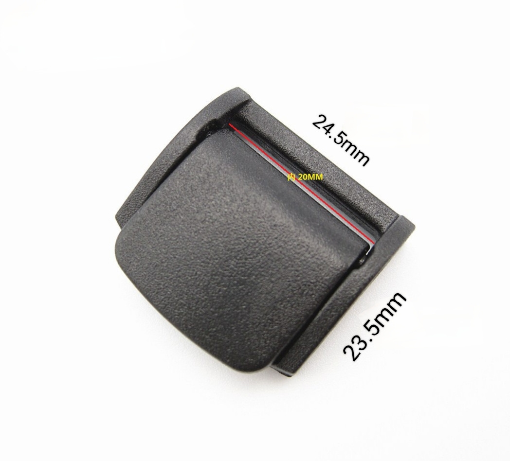 Adjustable Webbing Black Cam Lock Buckle Plastic Button 20mm Belt Buckle Plastic Cam Buckle