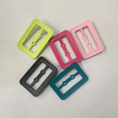 44mm Plastic Buckle Adjustable Buckle  Rectangle Ring Triglide Slider Loop Belt Keeper Bar Slider Strap for shoe bag decoration