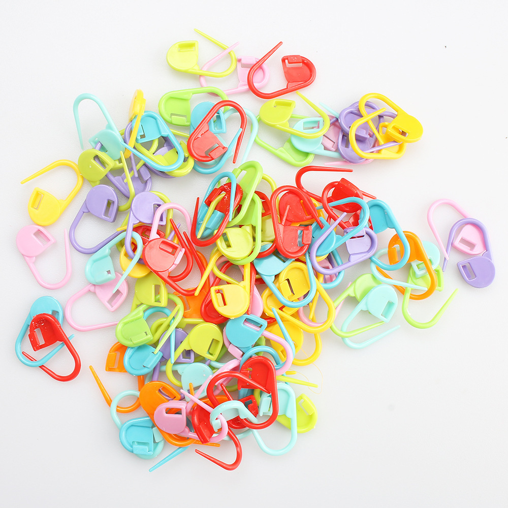 1000PC Mix Color Knitting Stitch Counter Crochet Locking Stitch Markers Stitch Needle Clip Knitting Crochet Markers