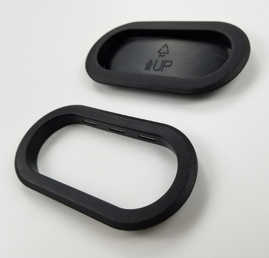 109mm black color style carry Plastic Handle for carton box Carrying carton box handle