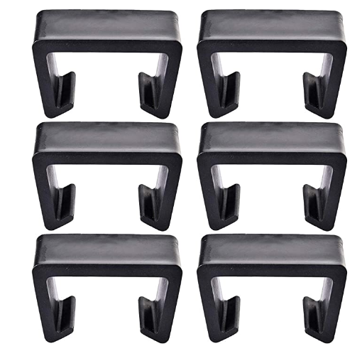 Custom black Rattan Furniture Patio couch Clips Clamps Wicker Chair Fasteners for Module Outdoor