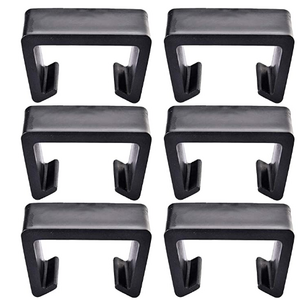 Custom black Rattan Furniture Patio couch Clips Clamps Wicker Chair Fasteners for Module Outdoor