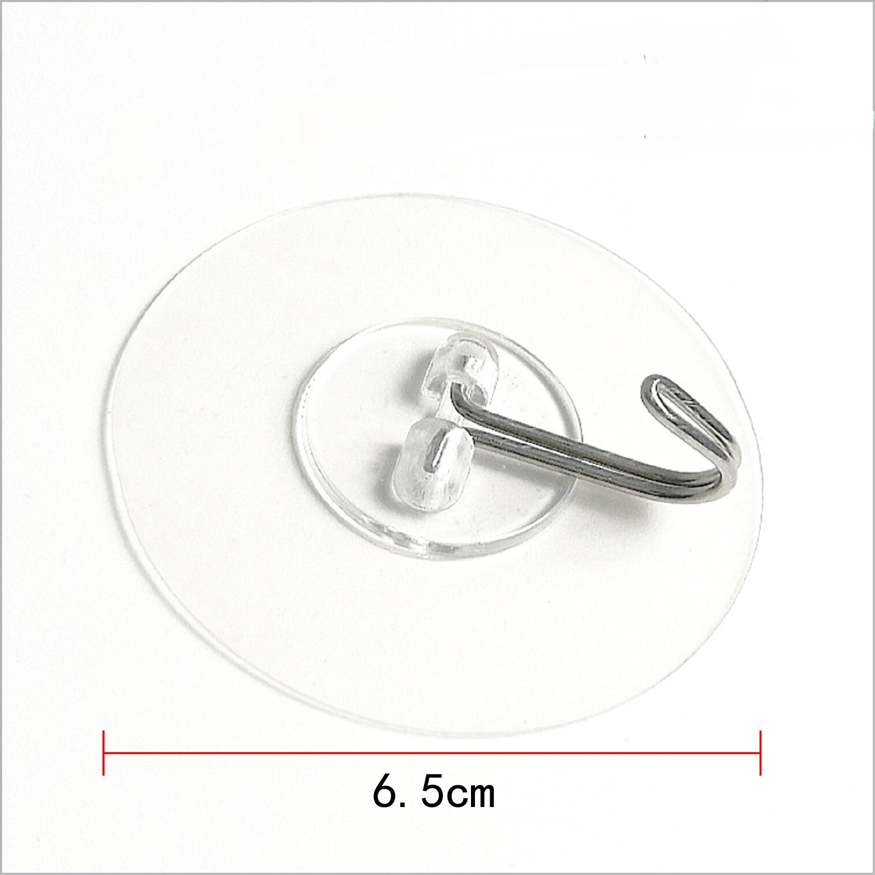 65mm Heavy Duty Waterproof Sticky Self Adhesive Hooks for Keys Bathroom Shower Outdoor Kitchen Door Home