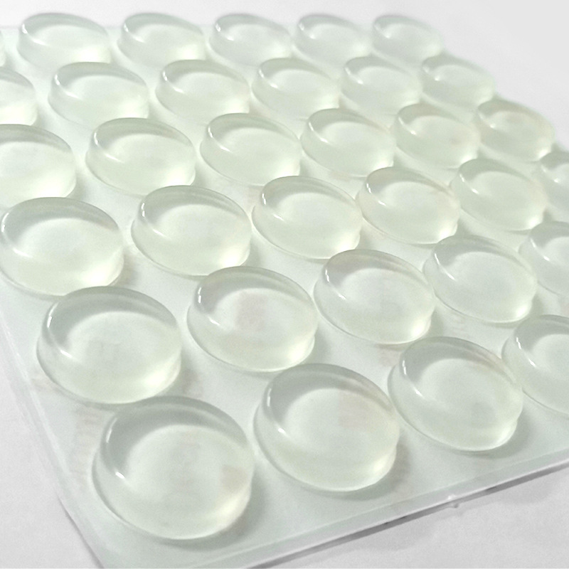 15 style size 10mm to 25mm Wall Protector  Clear Rubber Door Stopper Bumpers