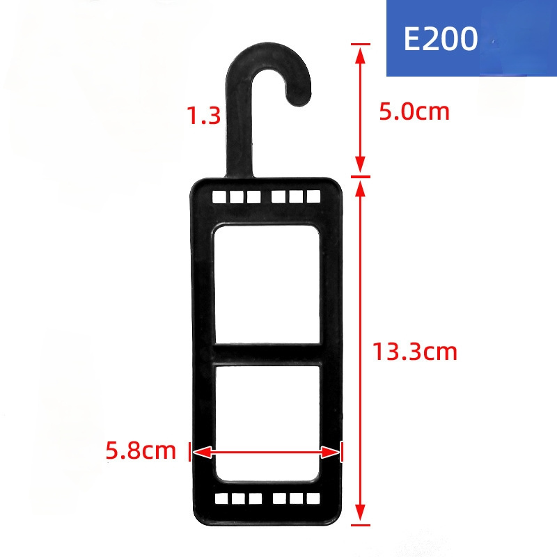 183mm*58mm black  Sock Hanging Tools Closet Hooks for Wall Practical Sock Hooks Panties Display Stand Plastic